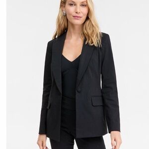 **NWOT INC Black Blazer with Subtle black rhinestone detail